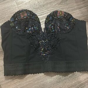 Victoria's Secret vintage Women's Black Corset size L